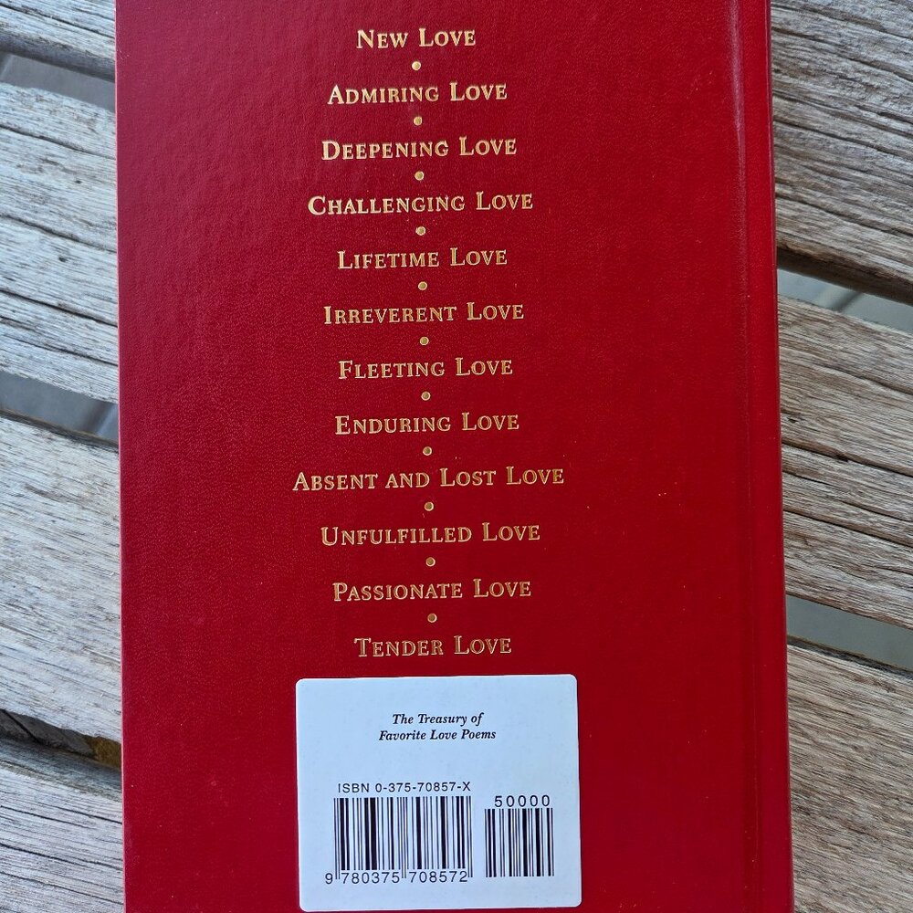 "The Treasury of Favorite Love Poems" Hardcover with Ribbon Page Marker LIKE NEW - Picture 2 of 6